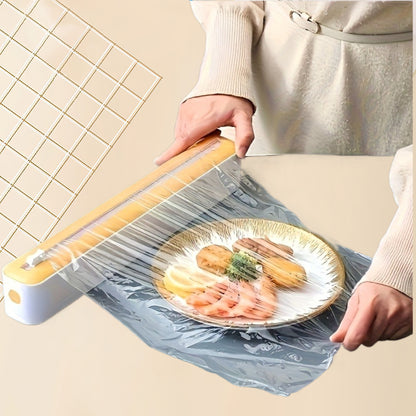 Multi-Purpose Kitchen Cutter & Sealer - Reusable Plastic Storage Dispenser No Battery Durable Food-Safe Modern Kitchen Tool for Drawer Organization