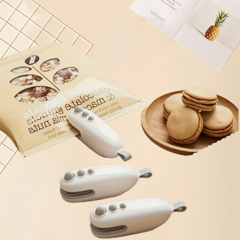Handheld Instant Seal Bag Closer Magnetic Sealer Machine Portable Rechargeable Compact Design for Food Snacks Preservation Compatible with Ziplock Foil Bags