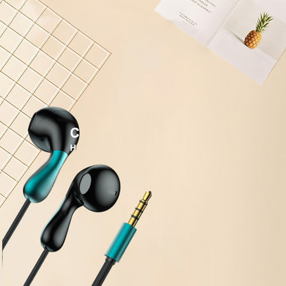 Ergonomic In-Ear Headphones with Microphone 3.5mm Jack - Lightweight Comfortable High-Quality Sound Volume Control for Mobile Phones Laptops Tablets