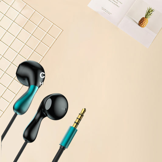 Ergonomic In-Ear Headphones with Microphone 3.5mm Jack - Lightweight Comfortable High-Quality Sound Volume Control for Mobile Phones Laptops Tablets