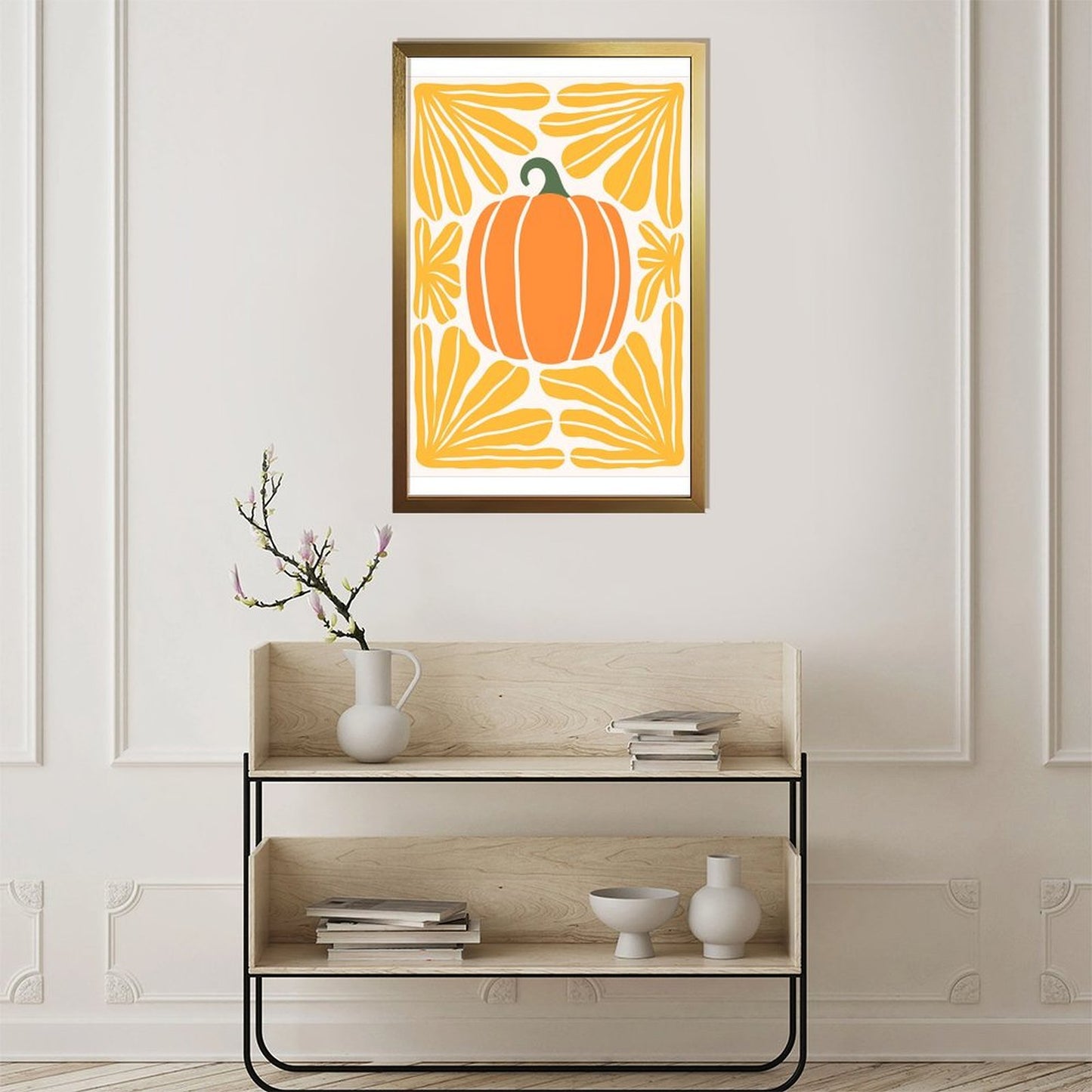 Pumpkin Art Print – Autumn Minimalist Wall Decor-21