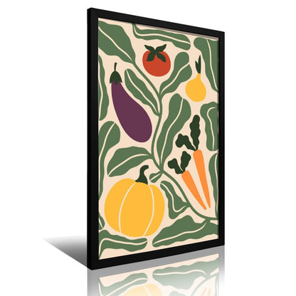 Vegetable canvas art and acrylic cover 25