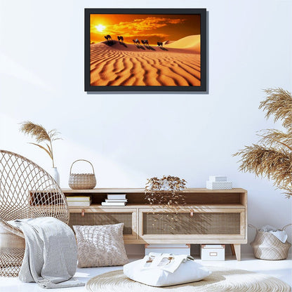 Wildlife Camel Canvas Painting Nature Wall Decoration-02