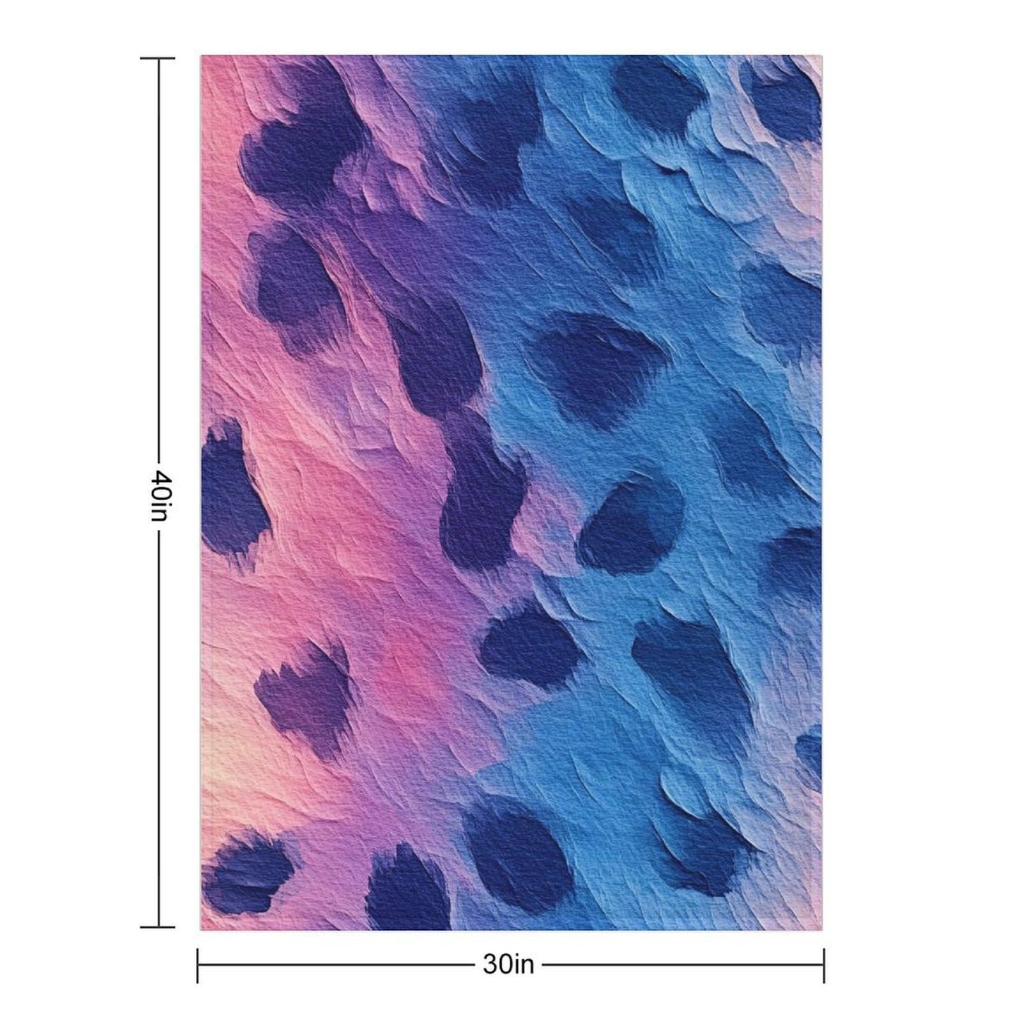 Soft Flannel Throw Blanket Colorful Animal Print