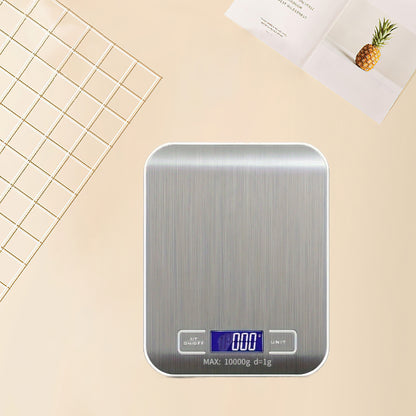 Multifunction Postal Scale 10kg 1g High Precision Stainless Steel Surface for Baking Cooking Weight Loss Keto Meal Preparation Office Multi-purpose Scales