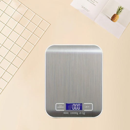 Multifunction Postal Scale 10kg 1g High Precision Stainless Steel Surface for Baking Cooking Weight Loss Keto Meal Preparation Office Multi-purpose Scales