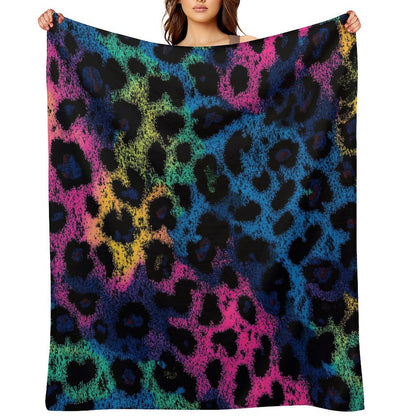Cozy Anti-Pilling Blanket Artistic Leopard Design