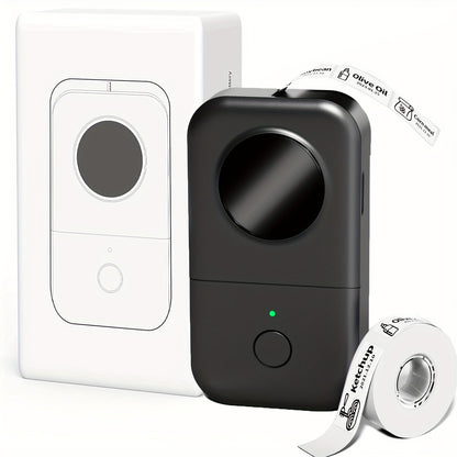 12x40mm Mini Portable Label Printer Phomemo D30 Inkless Handheld Label Maker for Jar Kitchen Clothes Jewelry Smartphone Tablet