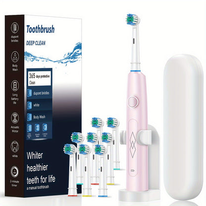 Intelligent Rechargeable Electric Toothbrush Fully Automatic Deep Cleaning Soft Bristles for Adults Dental Care Men Women