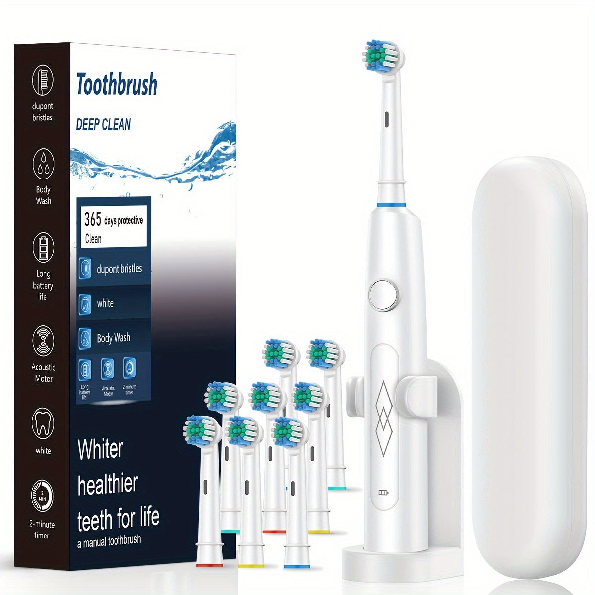 Intelligent Rechargeable Electric Toothbrush Fully Automatic Deep Cleaning Soft Bristles for Adults Dental Care Men Women