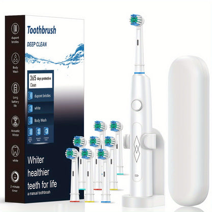 Intelligent Rechargeable Electric Toothbrush Fully Automatic Deep Cleaning Soft Bristles for Adults Dental Care Men Women