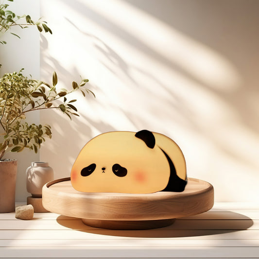 Pat Light Panda Night Light LED Bedside Lamp Christmas Gift for Children Bedroom Decor