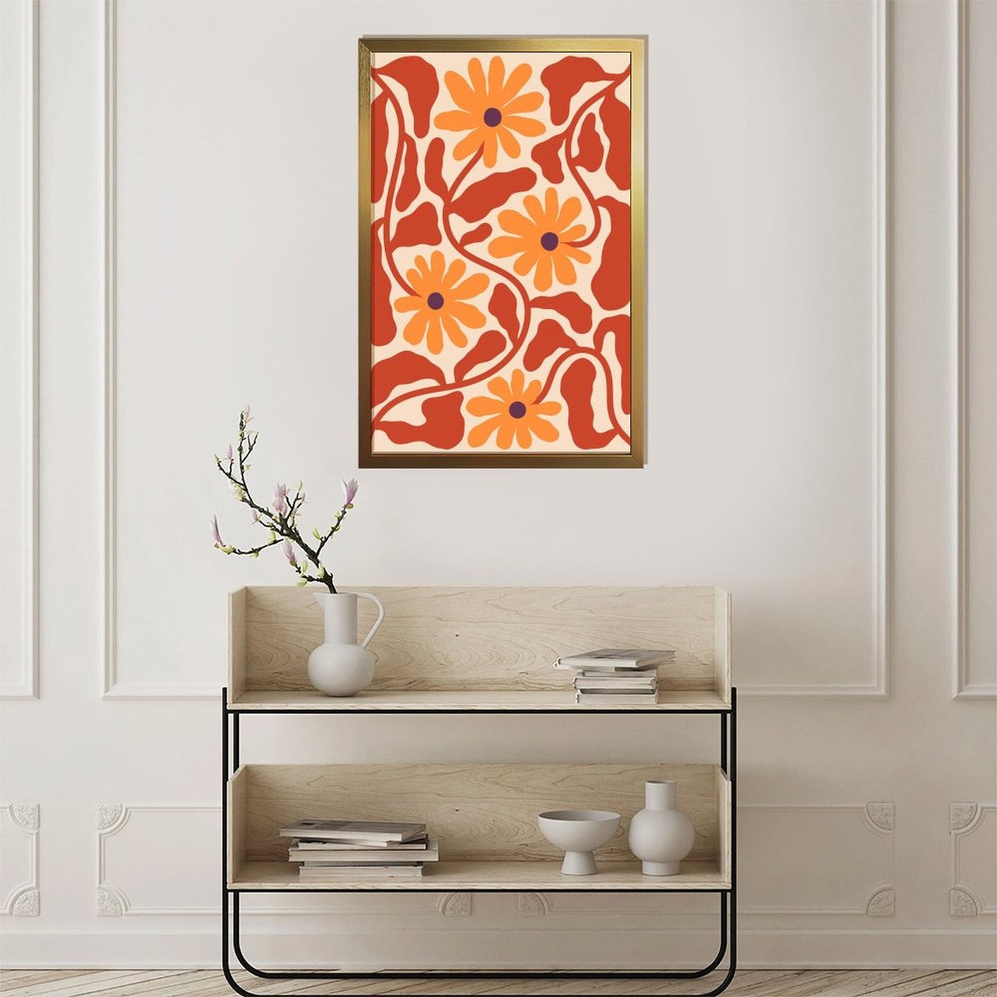 Abstract canvas art mural by Zou Ju- 18