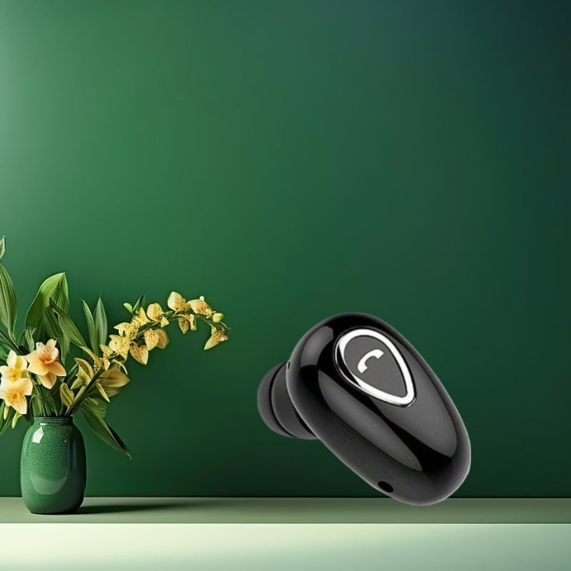 Invisible Wireless Earbuds Mini Stereo Headphones with Mic 1pc In Ear Sports Earphone for Workout Travel