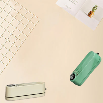 Automatic Food Sealer Portable USB Rechargeable Vacuum Sealer with External Suction and Inflation Functions for Kitchen and Outdoor Use