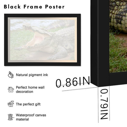 Modern Wildlife Art Crocodile Canvas Wall Decoration