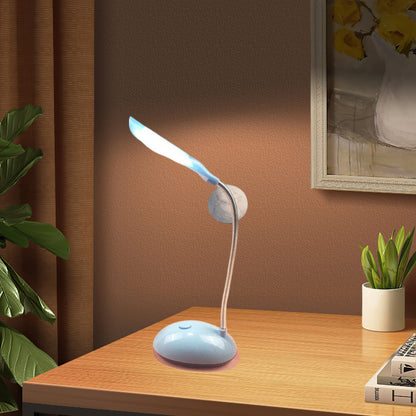 Battery-Powered 4-Color Foldable LED Desk Lamp Adjustable Angle Dimmable Brightness No Plug Needed Ergonomic Design Ideal for Reading Writing Home Office Students Professionals