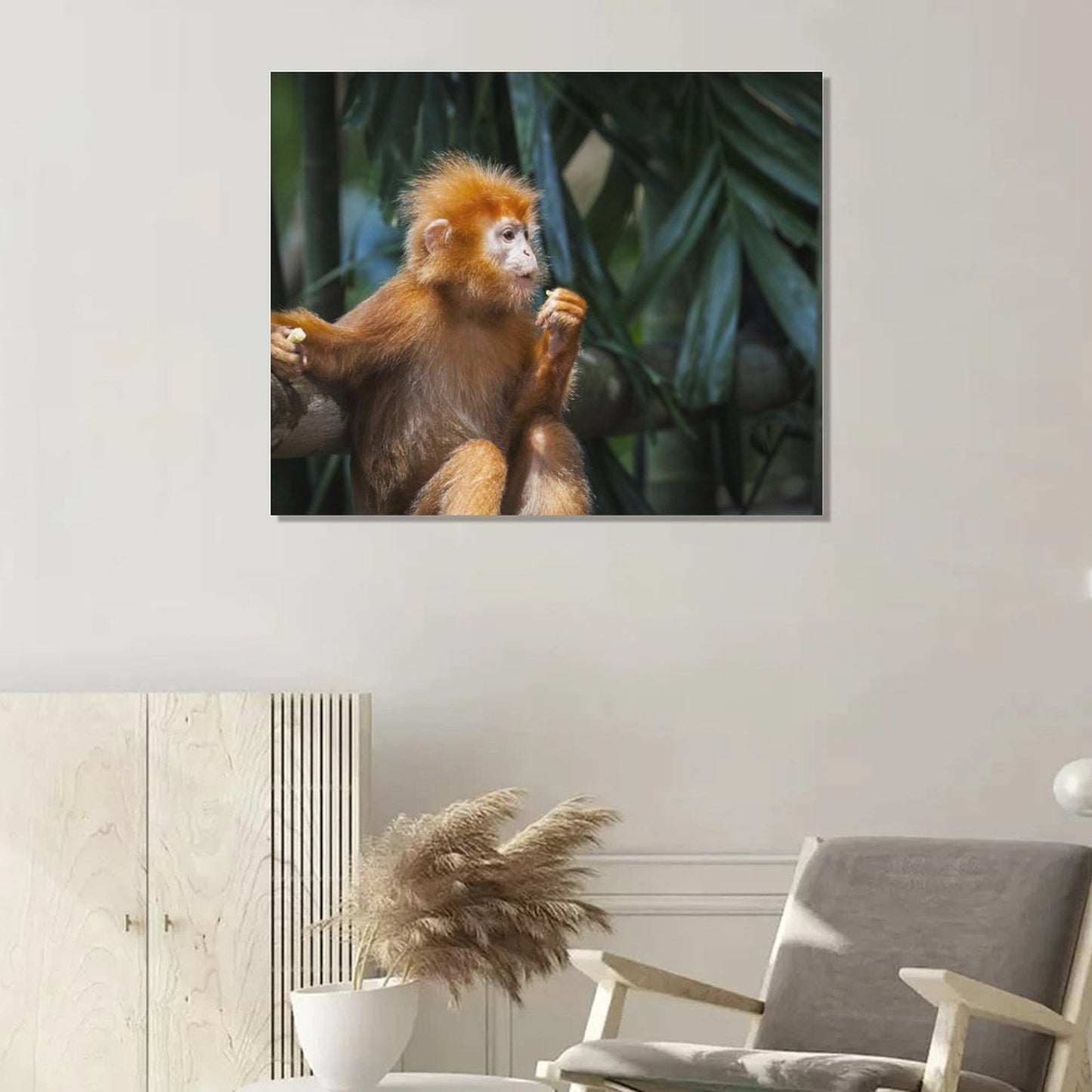 Adorable Baby Monkey Wall Picture Nursery Decoration-10