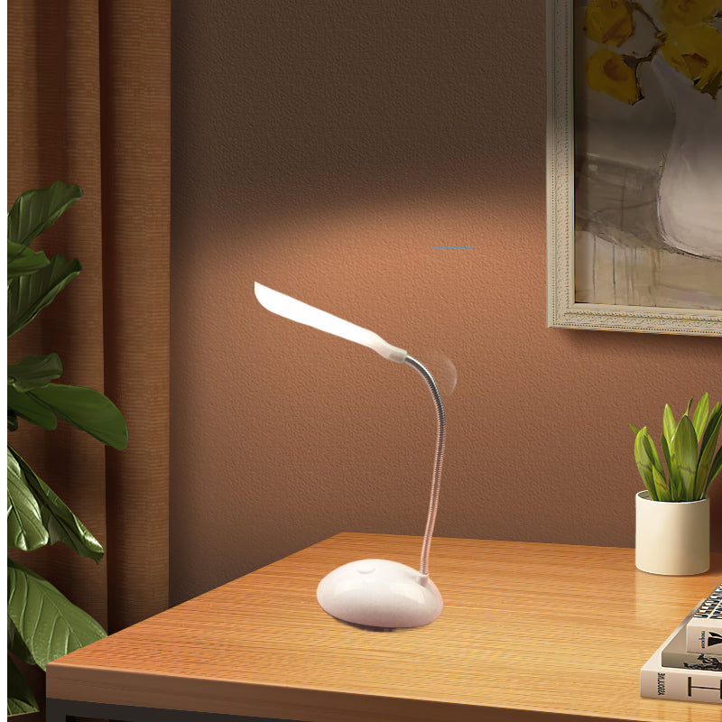 Battery-Powered 4-Color Foldable LED Desk Lamp Adjustable Angle Dimmable Brightness No Plug Needed Ergonomic Design Ideal for Reading Writing Home Office Students Professionals