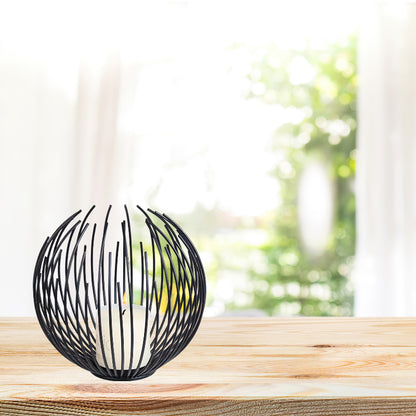 Handmade Iron Art Circle European Candle Holder for Romantic Ambiance