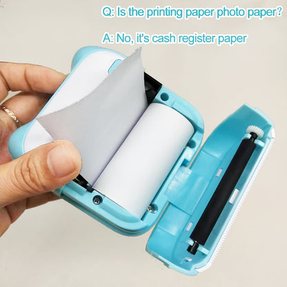Portable Mini Photo Printer by GOTOOGO - Thermal Printing Device for iPhone Android with 1200mAh Battery Monochrome Prints Photos QR Codes Labels Ideal for Office Memory Keeping