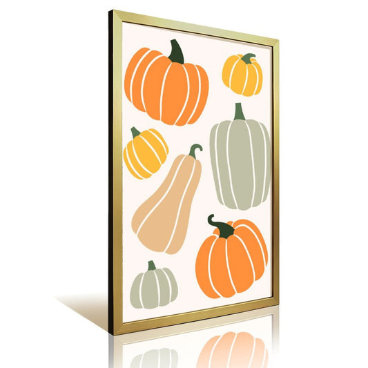 Pumpkin canvas art and acrylic cover 3