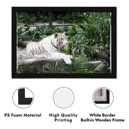 White Tiger Canvas Wall Art – Luxury Modern Animal Decor-7