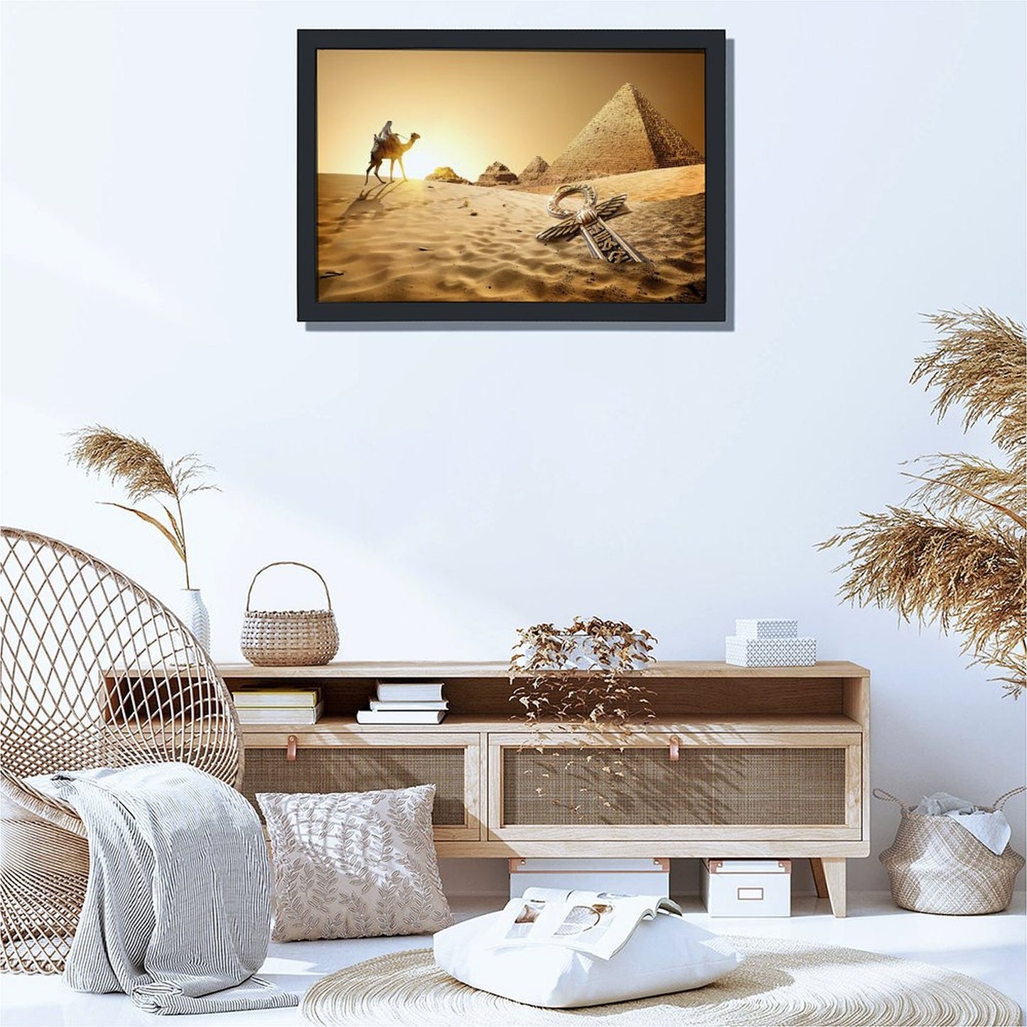 Wild Crocodile Canvas Painting for Living Room Decor-09