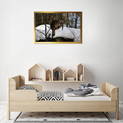 Forest Raccoon Wall Art Canvas Print Nature Decoration-06
