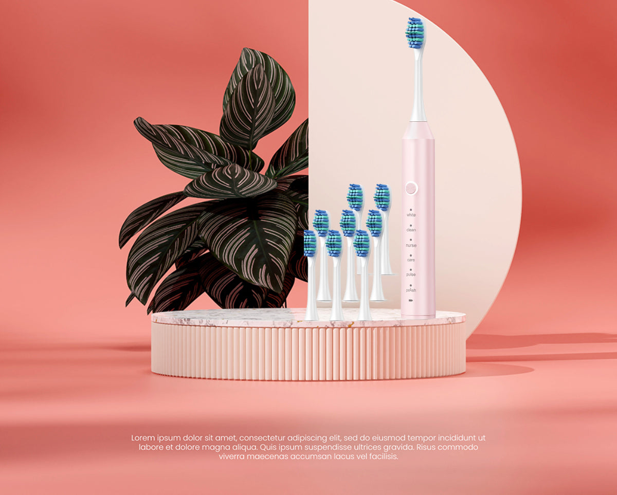 USB Rechargeable Electric Toothbrush for Adults 6 Cleaning Modes Auto Timer Oral Care Gift Teeth Whitening Gum Care Deep Cleaning Massage