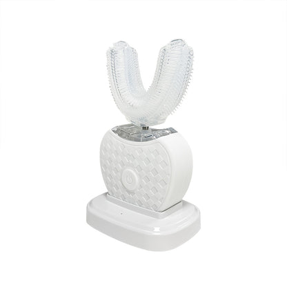 U-Shaped Electric Toothbrush for Adults Featuring Soundwave Technology Perfect for Home and Travel Use