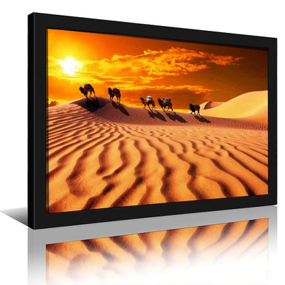 Wildlife Camel Canvas Painting Nature Wall Decoration-02