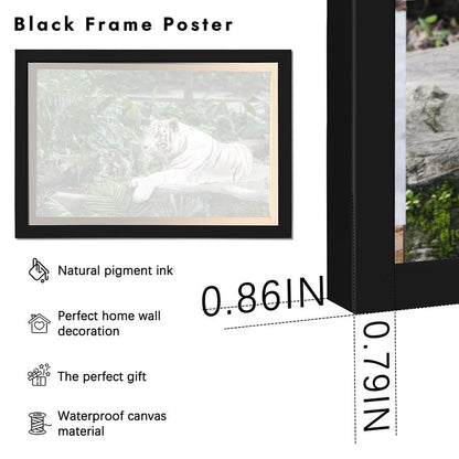 White Tiger Canvas Wall Art – Luxury Modern Animal Decor-7