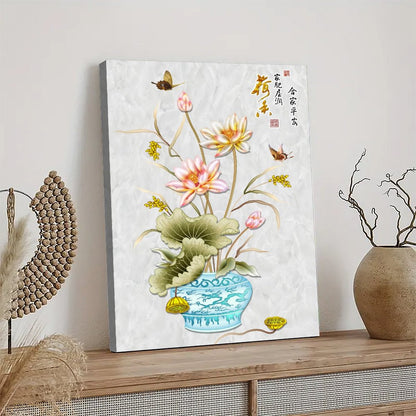 Contemporary Flower Canvas Picture Frame Art 10