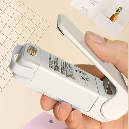 Battery-Powered Mini Snack Sealer Compact Airtight Food Saver for Home Commercial Use Hotels Restaurants Stalls Food Trucks