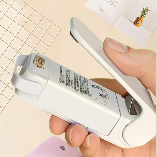 Battery-Powered Mini Snack Sealer Compact Airtight Food Saver for Home Commercial Use Hotels Restaurants Stalls Food Trucks