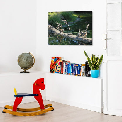 Cute Lemur Canvas Artwork Wildlife Wall Decoration-03