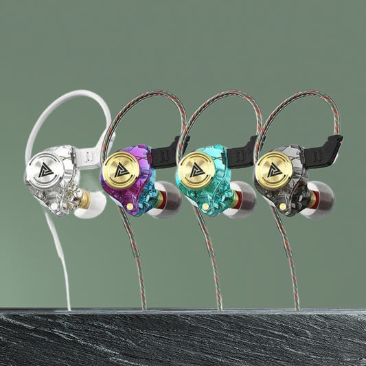 AK3 FiLe High-Fidelity In-Ear Headphones with Vivid Color Design Immersive Subwoofer Noise Cancelling Crystal-Clear Audio Durable Plastic Gaming Music Monitor Wired Earbuds with Microphone for Calls