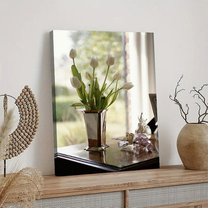 Tulip flower paintings relax indoors 2