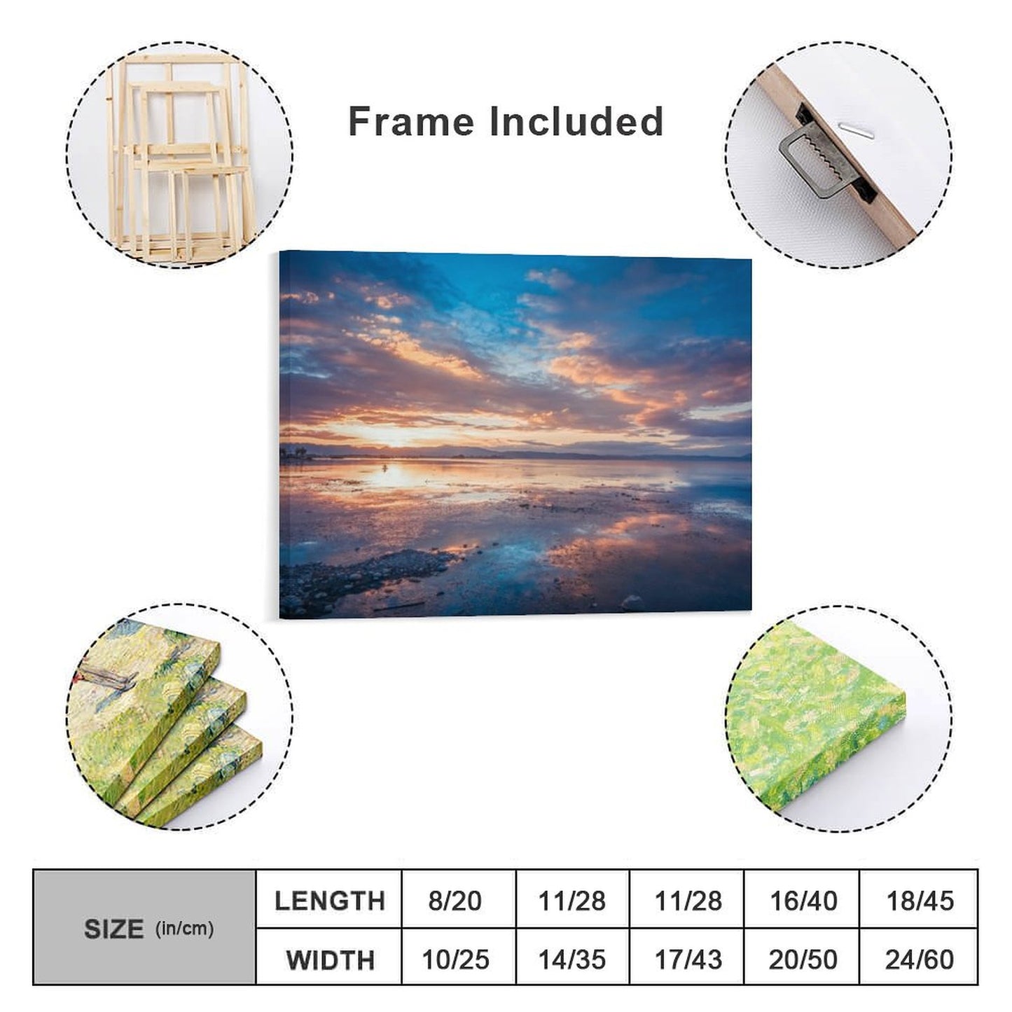 Premium Fabric Canvas Wall Art, Modern Home Decor