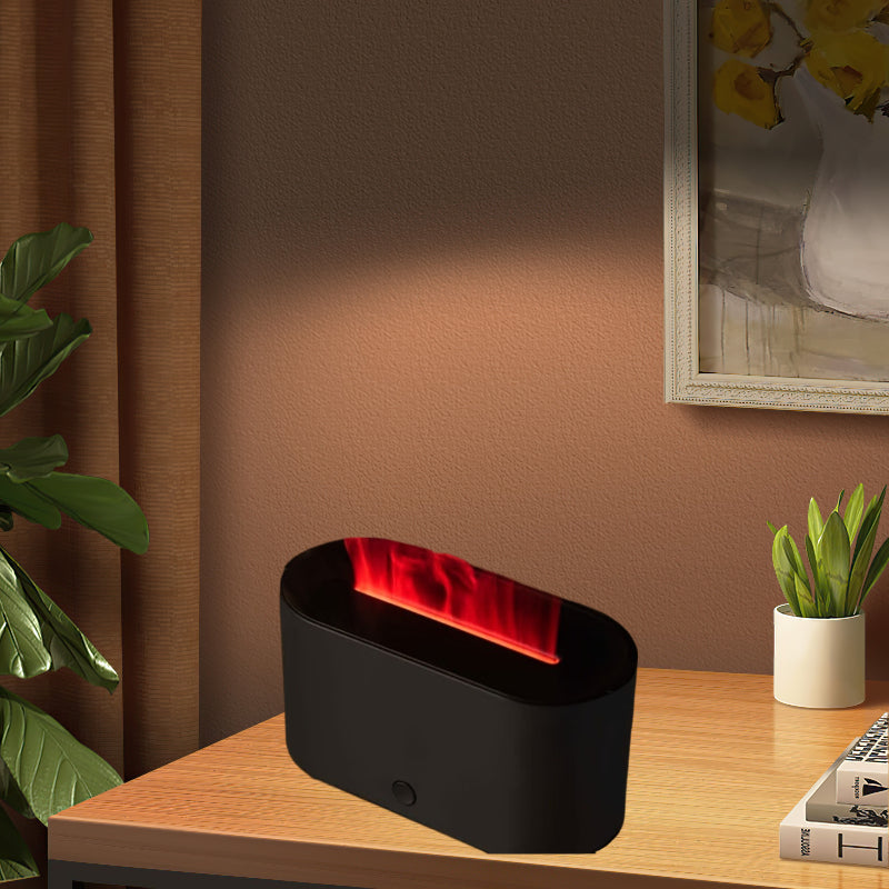 Flame Design USB Humidifier with Environment Light Aromatic Diffuser for Bedroom Office