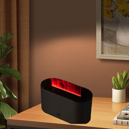 Flame Design USB Humidifier with Environment Light Aromatic Diffuser for Bedroom Office