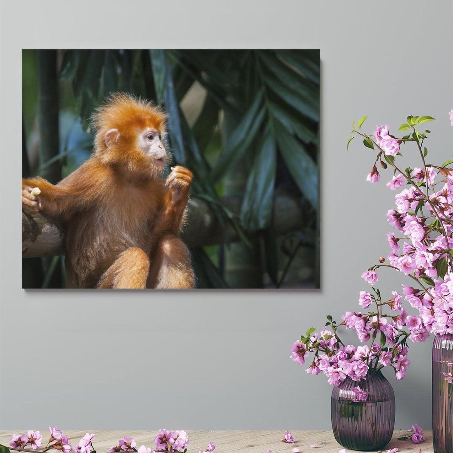 Adorable Baby Monkey Wall Picture Nursery Decoration-10