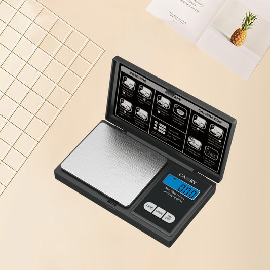 500g Digital Gram Scale CAMRY 0.01g High Accuracy Precision Pocket Scale for Jewelry Food Travel Easy Carry Backlit LCD Stainless Steel