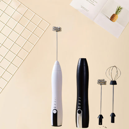 USB Rechargeable Dual Head Electric Whisk Egg Beater Coffee Mixer Cream Whipper Multi Purpose Kitchen Gadget Baking Mixer Appliance Ergonomic Modern Reliable