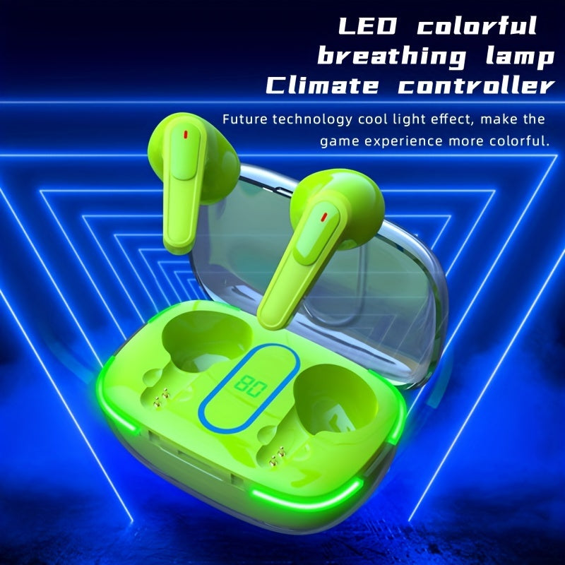 Wireless Earbuds 2025 Bluetooth 5.3 TWS Earphones with LED Display Touch Control in Ear Headset for Sports Music Gaming