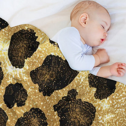 Soft Anti-Pilling Flannel Blanket with Leopard Print Design