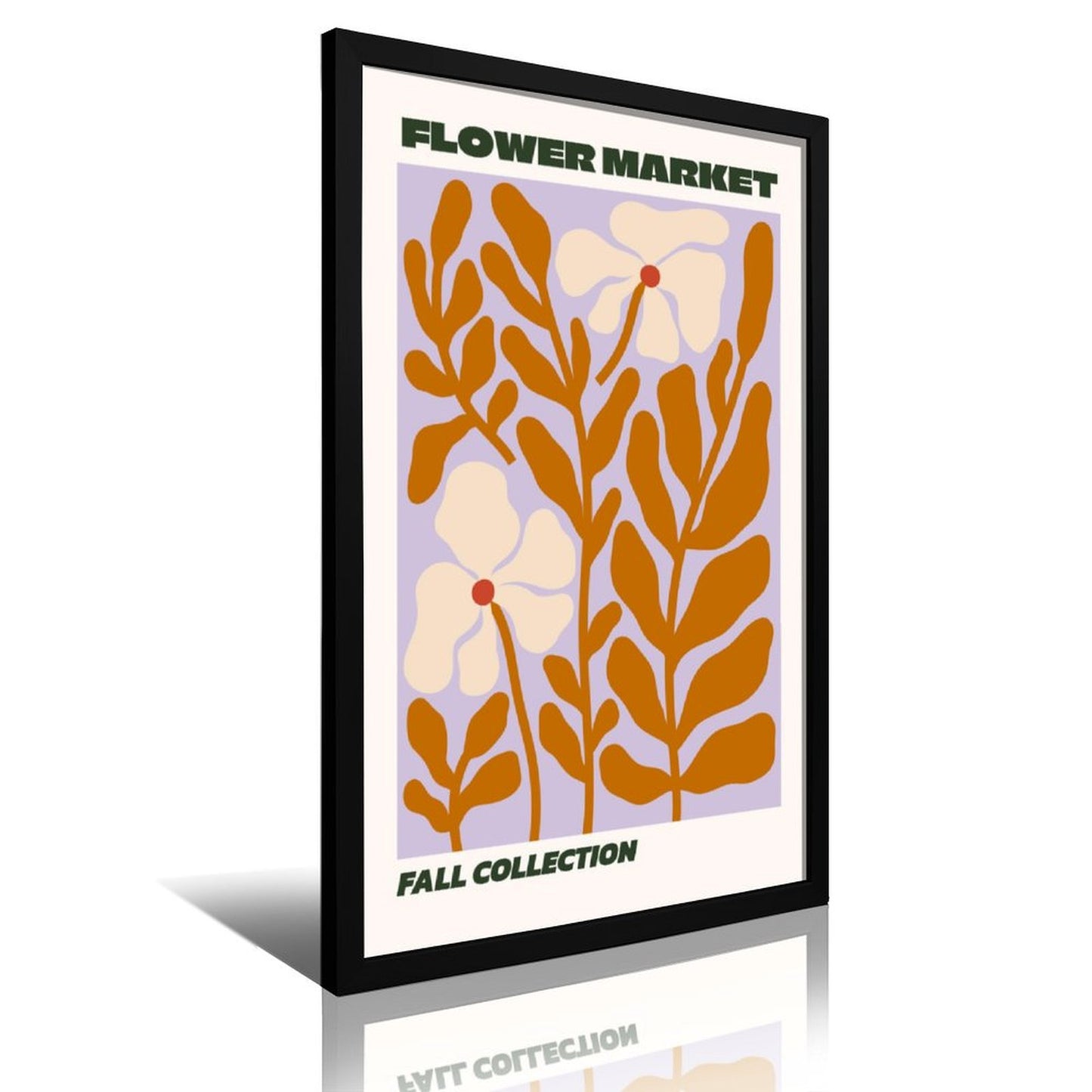 Flower Market Art Print, Retro Fall Botanical Wall Decor-2