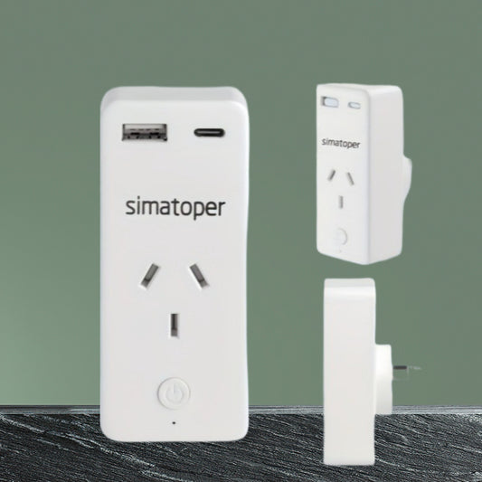 Heavy Duty 10A 2400W Smart WiFi Plug Alexa Google Home Compatible Energy Monitoring Timer AU Type B Socket TUYA App Smart Home Automation for Coffee Makers