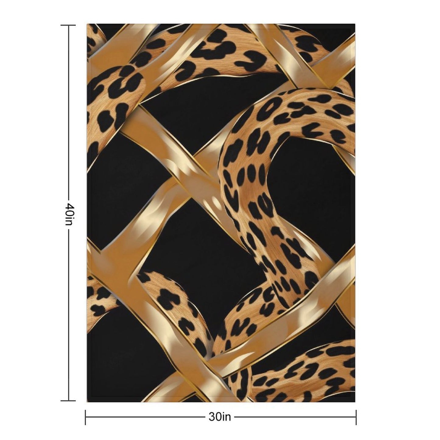 Stylish Leopard Splash Flannel Blanket Soft Warm